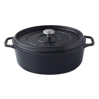 Cocotte ovale Invicta noire 29 cm