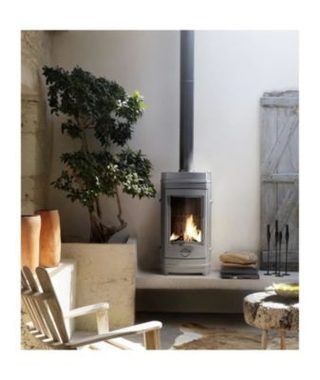 Poele a bois INVICTA Cassine - Puissance optimale :10 kW - Max : 15 kW - Rendement 76%, bûches 34 cm - Fabriqué en France