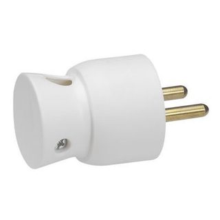 Fiche mâle latérale 16A 2 P+T blanc Legrand