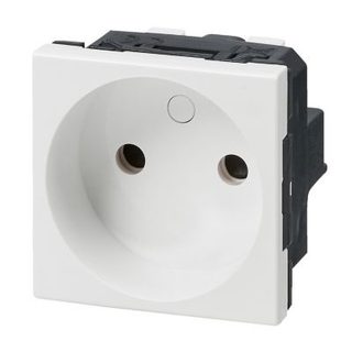 Mécanisme prise 2P simple 2 modules Legrand Mosaïc