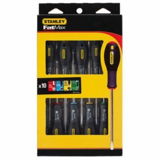 Tournevis mixte FATMAX 10 pièces FMHT0-62128 - Phillips, Pozi, Torx, lames en acier chrome vanadium.