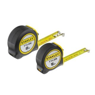 2 Mètres rubans mesures - mesure L.5m et L.8m - magnétique - marquage simple face - Stanley Tylon 30-657