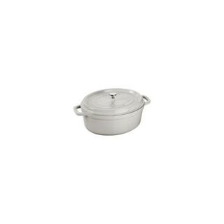Cocotte Staub 31 cm 5.5 L Truffe White fonte emailee 40501-416-0