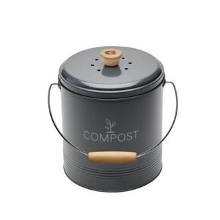 Composteur de cuisine en métal avec filtre et seau en platique 4.5 litres