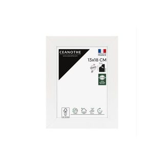 Cadre photo wild ébène 60x80 cm avec passe-partout 40x50 cm Fabriqué en France