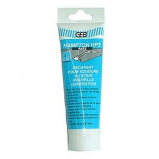 Décapant pour soudure HAMPTON HP3 pate - Etui-tube 125 ml - GEB