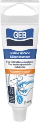 Graisse silicone pour robinetteries sanitaires Geb 20 g, en tube