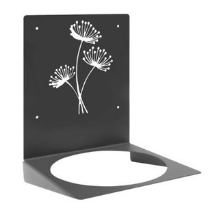 Louis Moulin Applique végétale - modèle Fleur - pour pot D.15 cm - anthracite