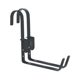 Louis Moulin Lot de 2 supports crochet pour jardinière anthracite - 18 cm - Acier époxy