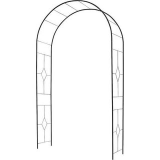 Arche de Jardin - LOUIS MOULIN - Vitrail - Tube Rond 16 mm - Noir - 130x50x250 cm