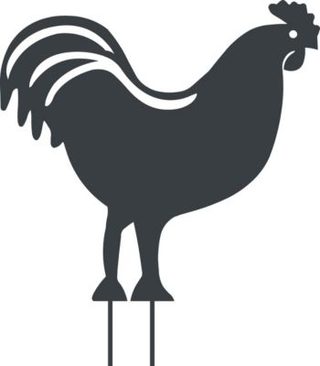 Louis Moulin Figurine à piquer Coq - 42,5x42 cm - anthracite
