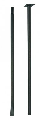Louis Moulin Mât fixation dans le sol anthracite - 190 cm - Acier époxy