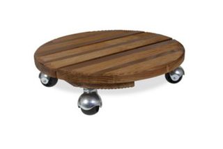 Louis Moulin Roule plante BOIS rond naturel - 37,5 cm - Bois
