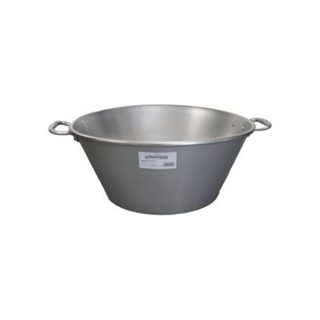Bassine à gras lourde - LE PRATIQUE - Pro type Landaise -  65 cm - 72 L - Épaisseur 3,5 mm - Anse alu