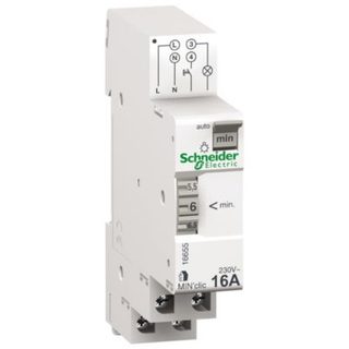 Minuterie MIN'clic minuterie 1 à 7 min 16A 230V Schneider Electric Resi9