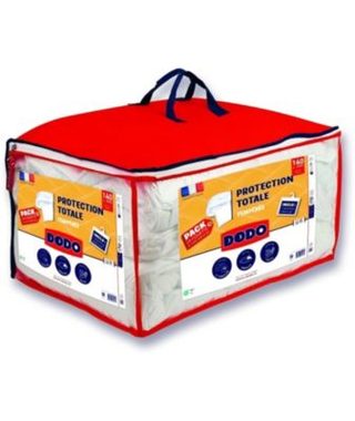 Pack Protection : Couette 200x200 cm + Taie d'oreiller + 1 Protege oreiller - Fabriqué en France