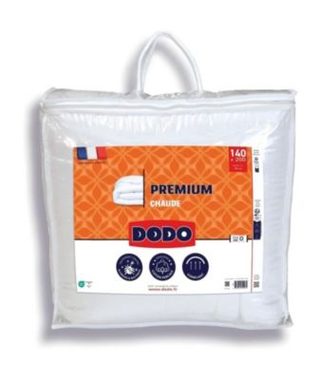 Couette chaude - DODO - PREMIUM - 220 x 240 cm - 250G/M² - Blanc