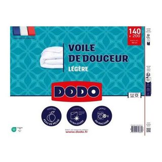 Couette DODO Voile de Douceur ultra-legere 100 g/m² 140 x 200 cm blanc