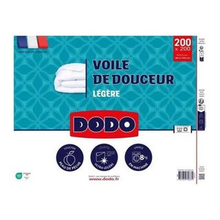 DODO Voile de Douceur duvet léger 200 x 200 cm blanc 100 g/m² respirant