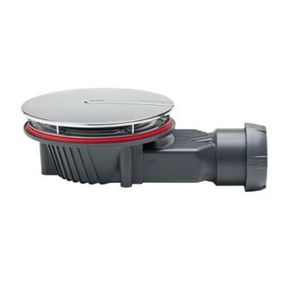 Bonde de douche Wirquin SLIM + ø40 mm dôme ABS.