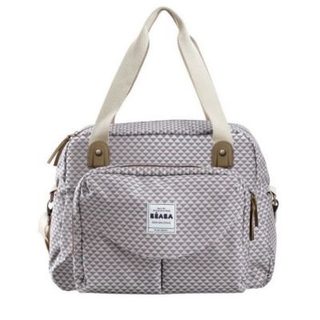 BEABA, Sac a langer Genéve II, Modulable, Grande contenance, Rangements multiples, Pochette avant amovible, Gris