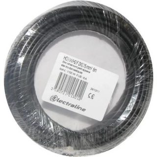 Câble souple HO3 VVH2-F 5m 2 x 0,75mm² noir - 60113023D
