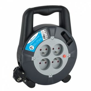 ELECTRALINE Enrouleur de câble électrique ménager avec terre L. 5 m ho5vvf 3g1.5