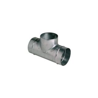 Te equerre 90 UNELVENT galvanise diam 125 100 pour ventilation