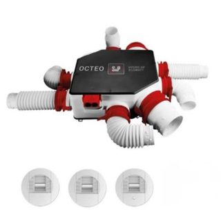 Kit VMC hygroréglable - Jusqu'à 8 sanitaires - OCTEO HYGRO ECOWATT 2+ - 607812 - S&P Unelvent