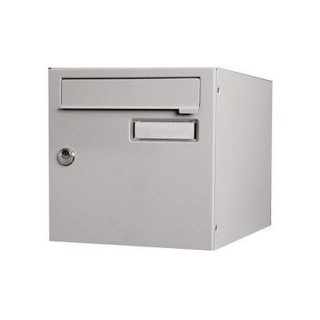 Boîte aux lettres normalisée - RENZ - 1 porte - Acier gris - Extérieur - Anti-effraction