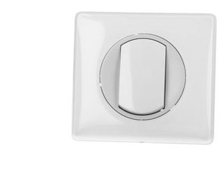 Poussoir simple blanc Legrand Céliane™ complet
