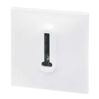 Prise de téléphone Legrand Neptune plastique blanc mat