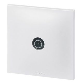 Prise TV simple Legrand Neptune Blanc mat