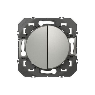 Double Va-et-vient Legrand Dooxie aluminium