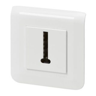 Prise de téléphone à vis Legrand Mosaïc blanc