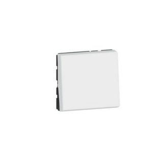 Mécanisme poussoir Legrand Mosaïc blanc, 2 modules