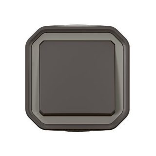 Interrupteur va-et-vient complet saillie Legrand Plexo anthracite