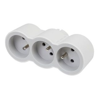 Multiprise 3 prises frontale Legrand blanc