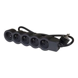 Multiprise 5 prises Legrand noir et gris 3 m