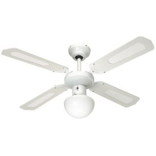 Ventilateur de plafond 50W Bali blanc 107cm - FARELEK - 112420
