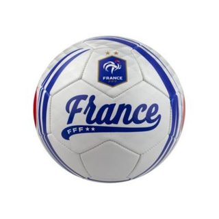 Ballon football FFF Nation taille 5 blanc logo France
