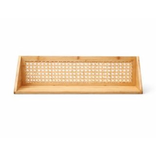 Etagère murale en bambou et rotin naturel L60 cm - TIYA