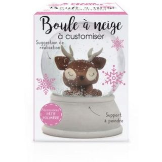 Boule à neige à fabriquer soi-même et à customiser - 10,3 x 8 cm