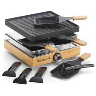 Naturamix Appareil à raclette 4 personnes 750w - RACWOOD4