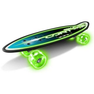 Skateboard STAMP SKIDS CONTROL 24" x 7" plateau PP antidérapant roues lumineuses