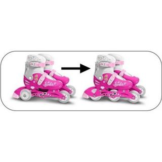 Patins convertible STAMP Barbie réglables taille 27-30 rose 2 en 1