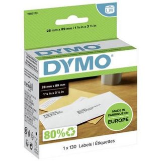 Rouleau d'étiquettes DYMO LabelWriter 1983173 89 x 28 mm - 130 pièces, papier blanc.