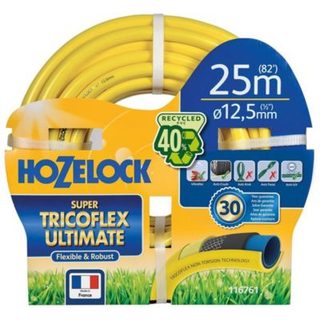 HOZELOCK Tuyau d'arrosage multi usage Super Tricoflex Ultimate 19mm - 50m - jaune