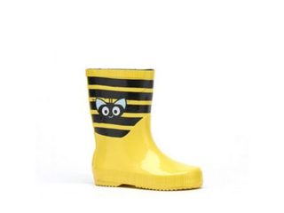 Bottes de pluie enfant Rouchette Anabel caoutchouc jaune Taille 26