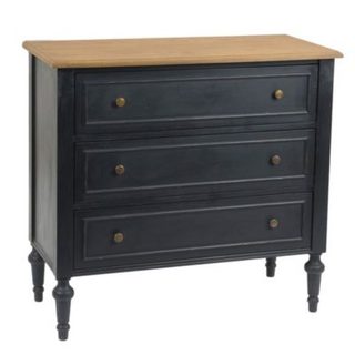 Commode 3 tiroirs en chêne L95 cm New Légende